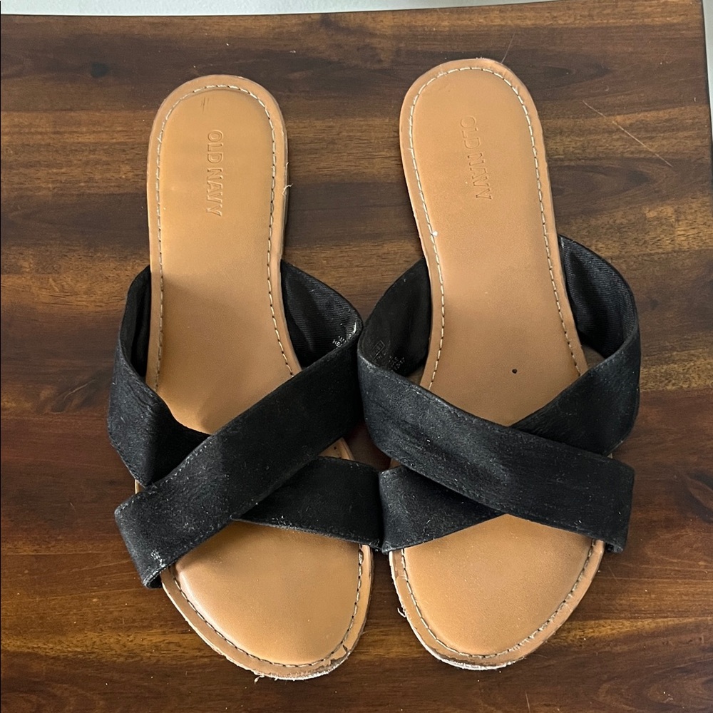 Aldo Black Crisscross Women's Sandals